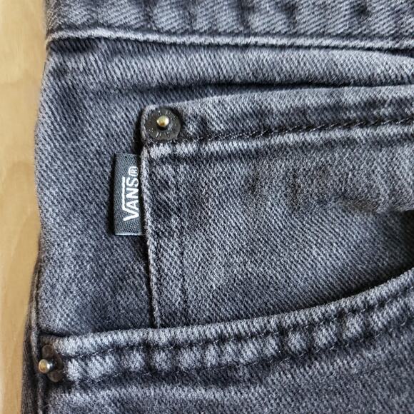 Vans V16 Jeans Mens 30x32 Black Slim Fit Mid Rise Skateboarding Denim Pants - Picture 4 of 9